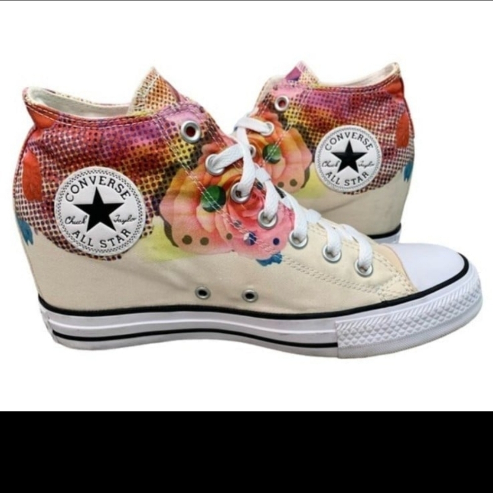Converse Women's Floral High-Top Sneakers Multicolor CTAS Lux 8